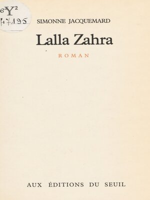 cover image of Lalla Zahra